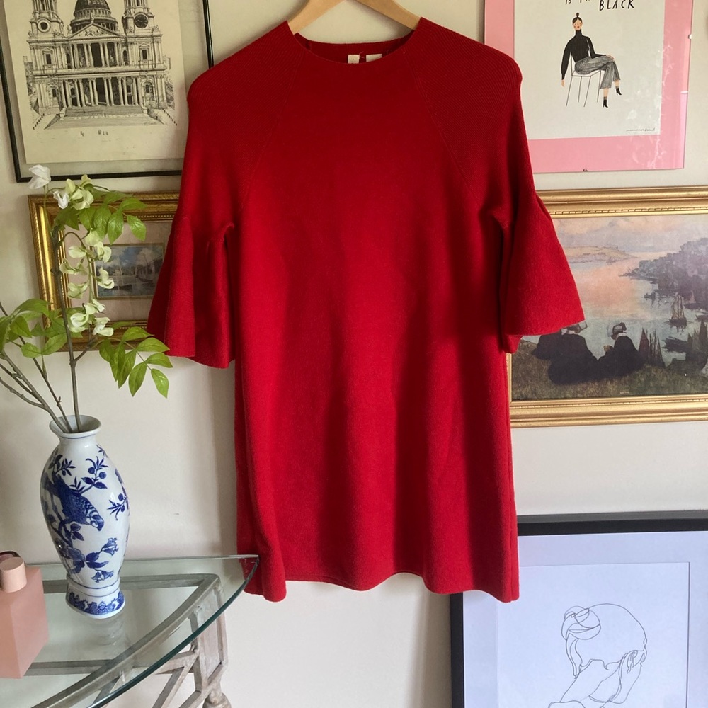 Red Mod Knit Dress